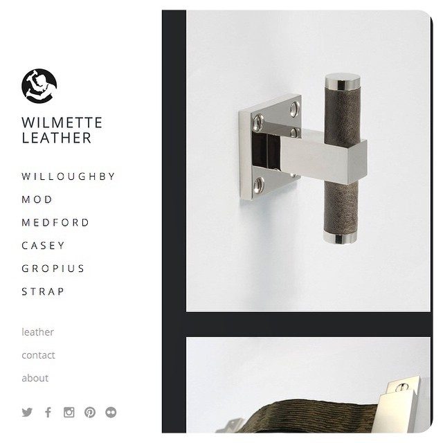 wilmetteleather.com is up and running! Head on over to check out our latest custom leather hardware
