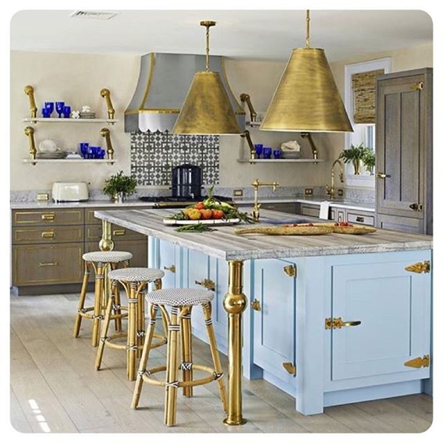 loved seeing our hardware featured in @housebeautiful photo by @mauramcevoy kitchen design by @colleenbashaw