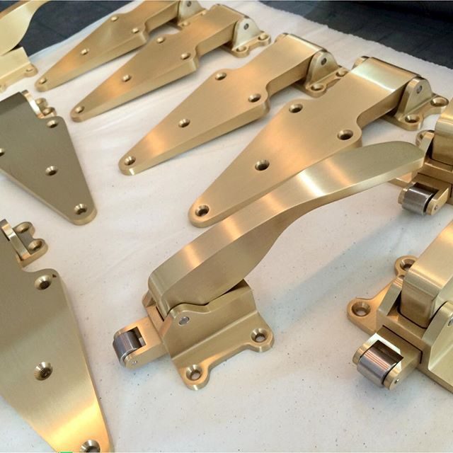 ice box hardware in satin brass