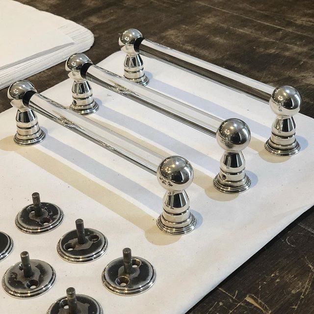 Ferndale glass pulls modified for towel bar install